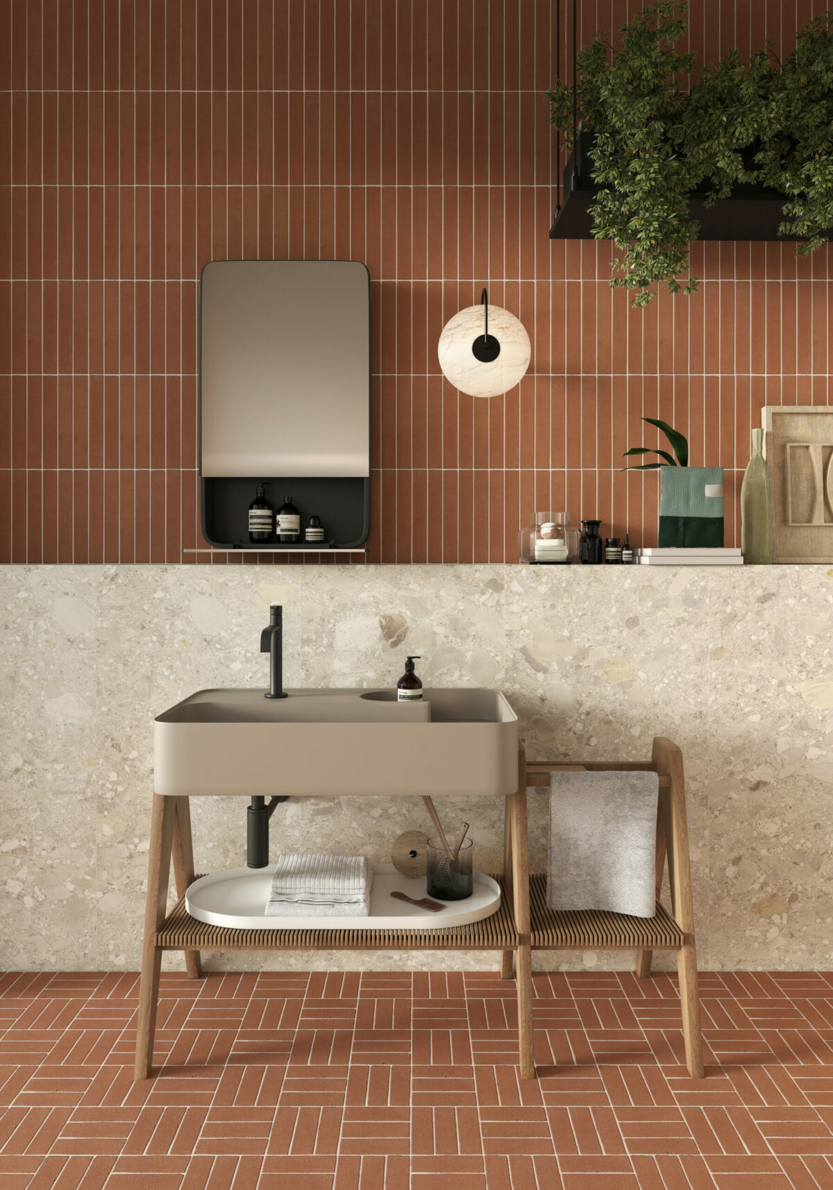 Spa-Like Serenity with Warm Earth Tones