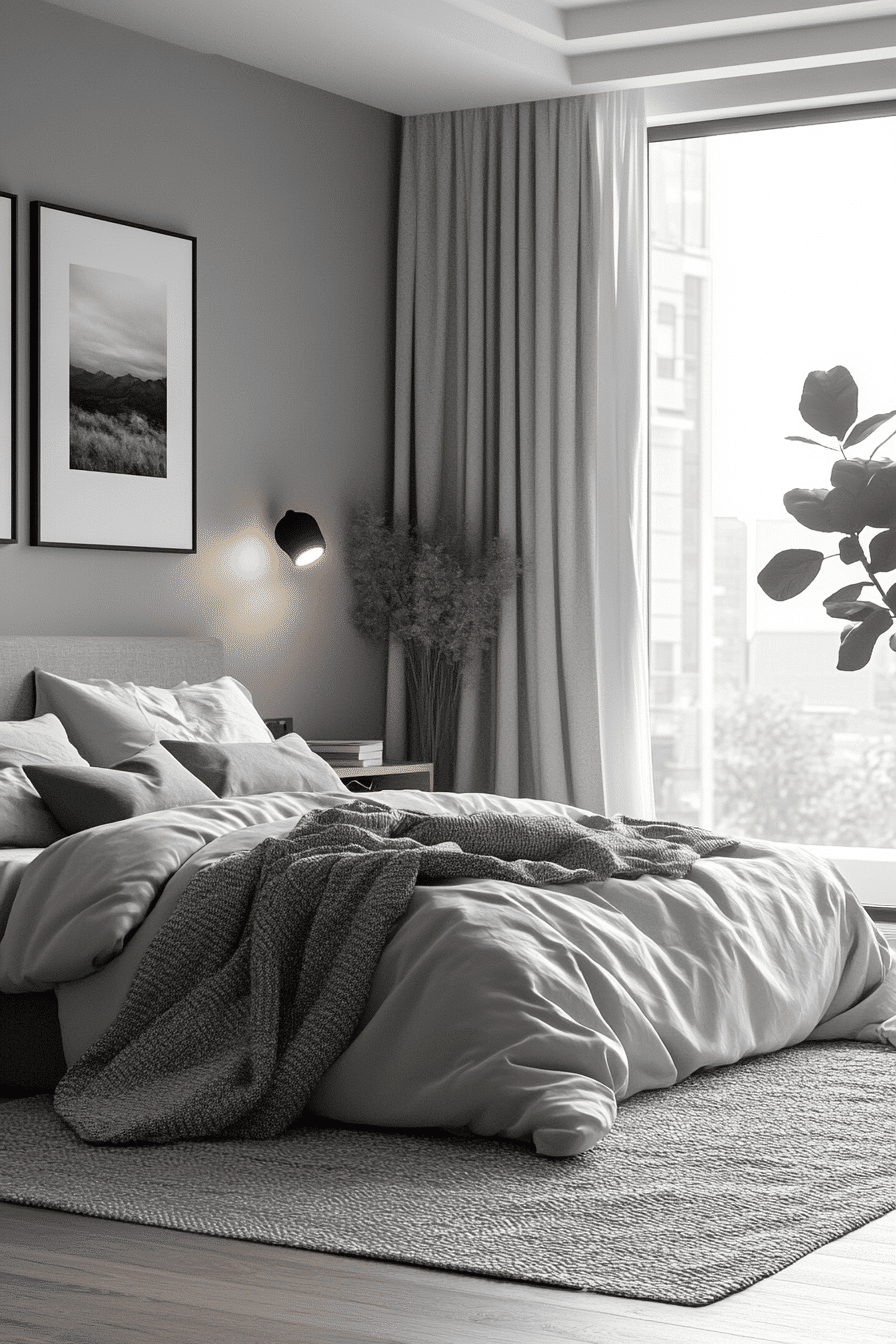 Serene Shades: Crafting a Cozy Monochrome Retreat