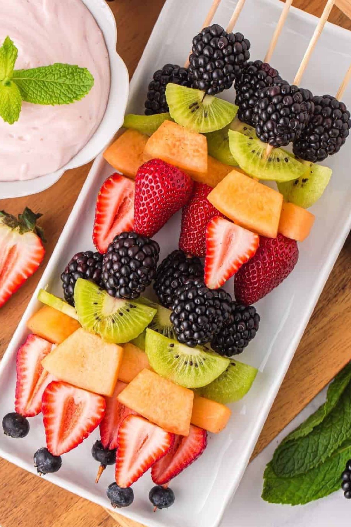 Vibrant Berry & Melon Kabob Medley