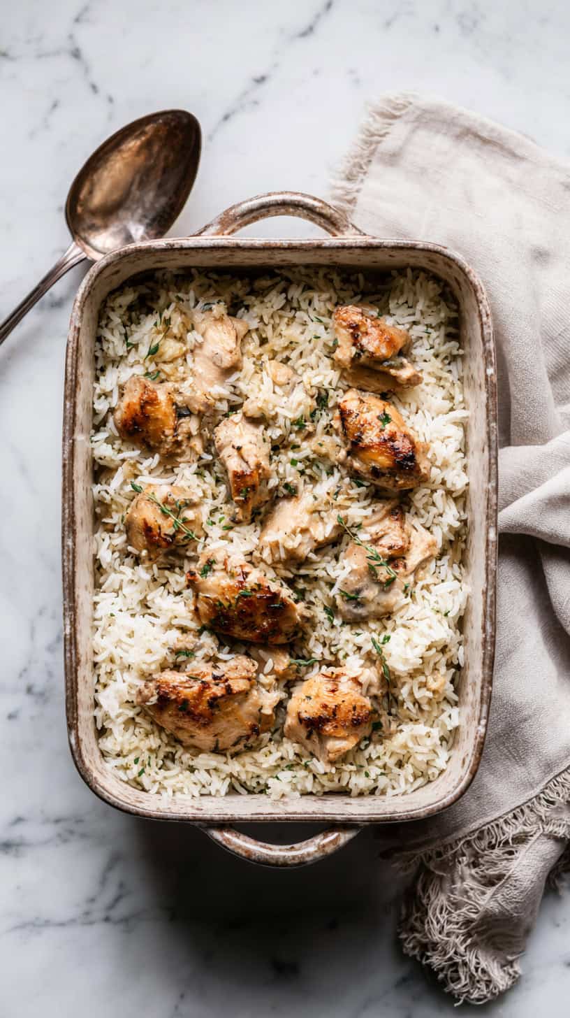 Forgotten Chicken with Rice