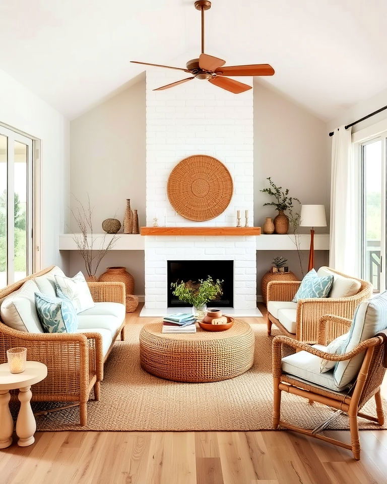 Coastal Living Room Inspired by Natural Elements