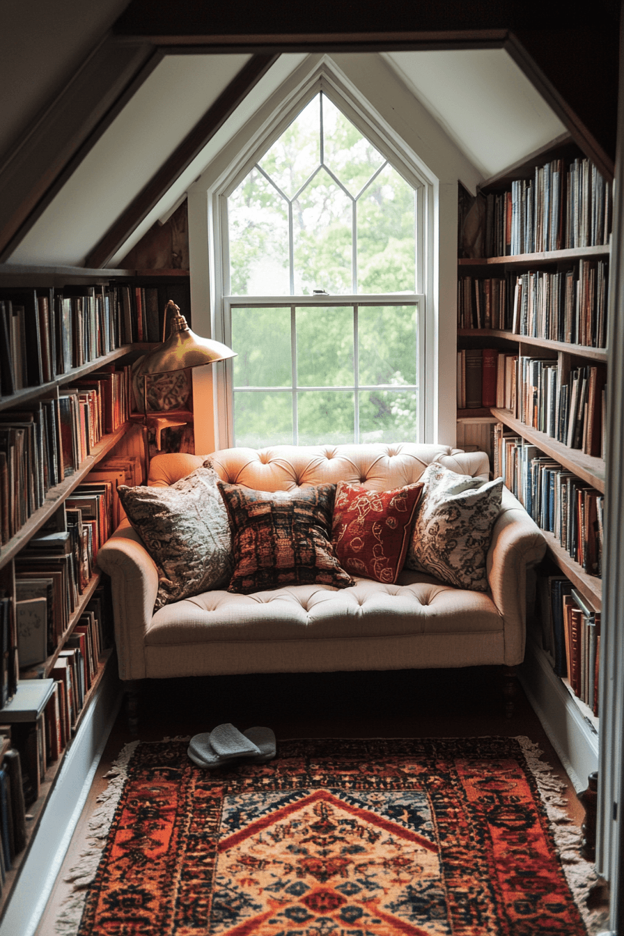 Cozy Attic Book Nook Retreat