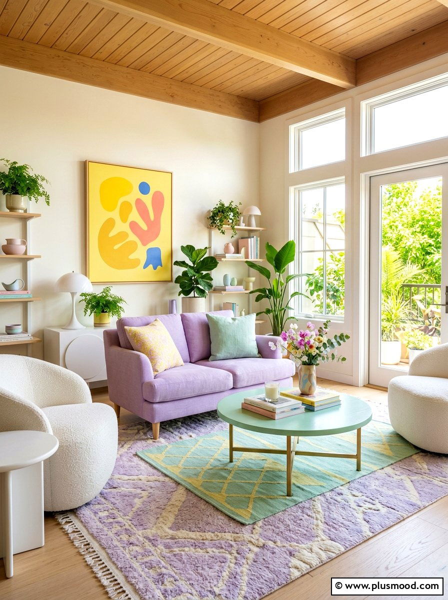 Vibrant Pastel Vibes for Summer Living Spaces