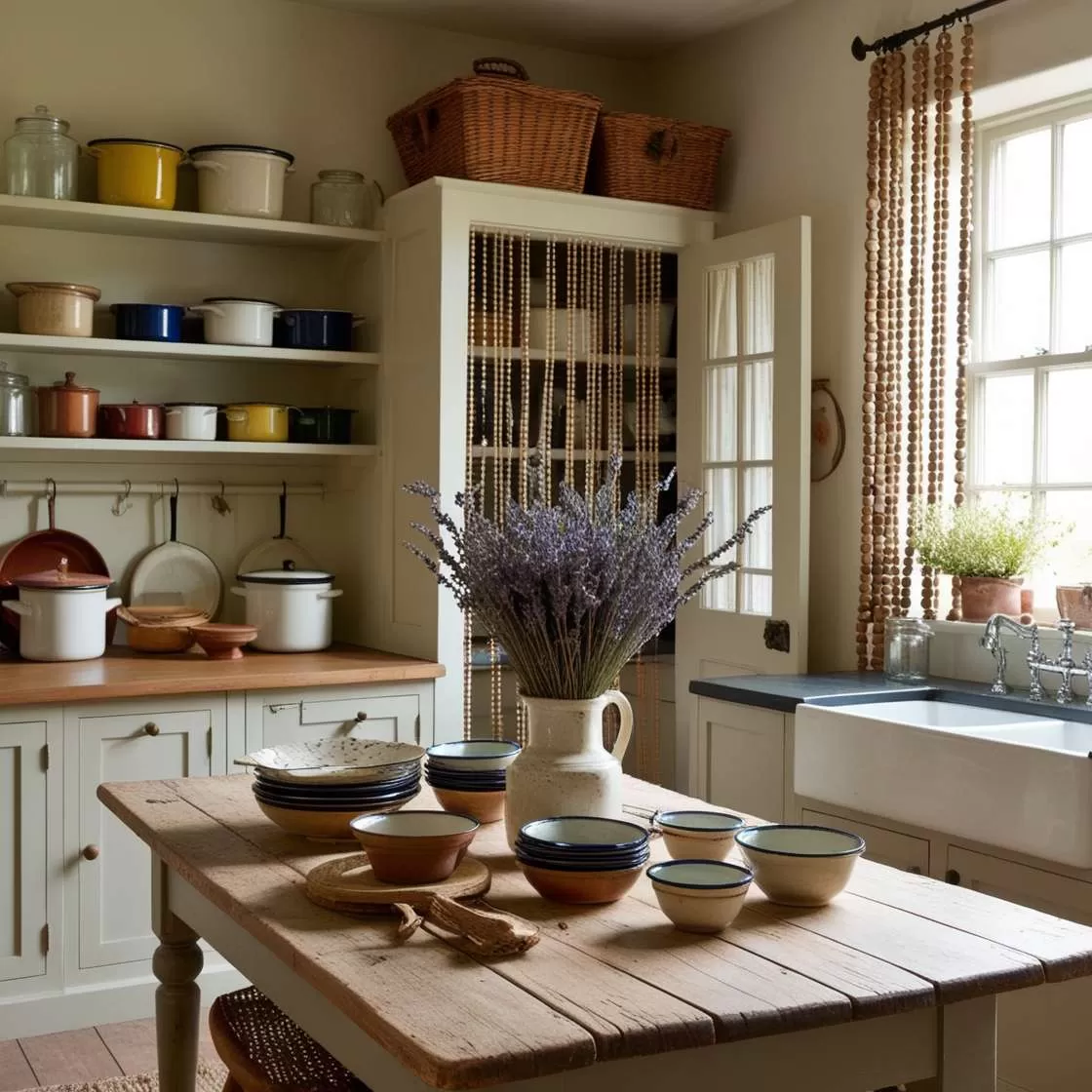 Boho kitchen idea 18