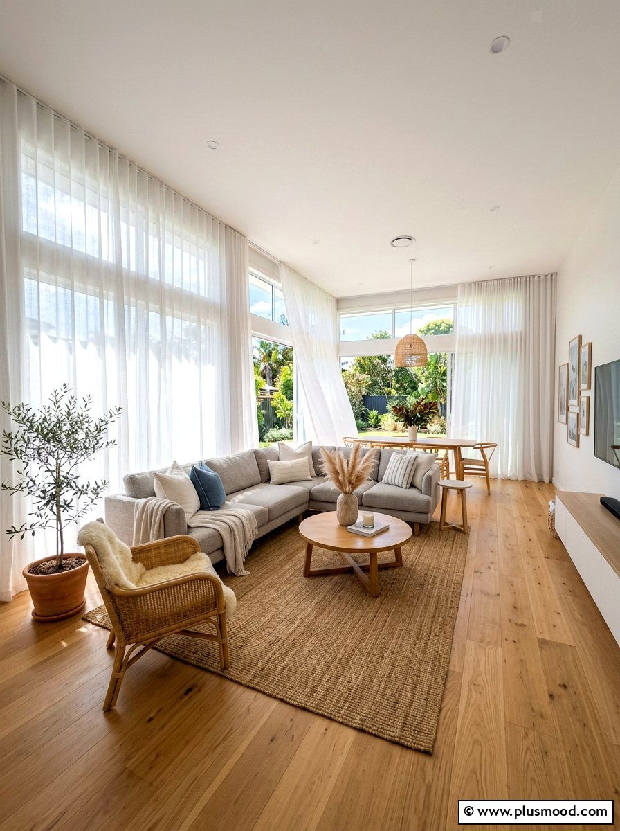 Breezy Linen Curtains for Your Living Room