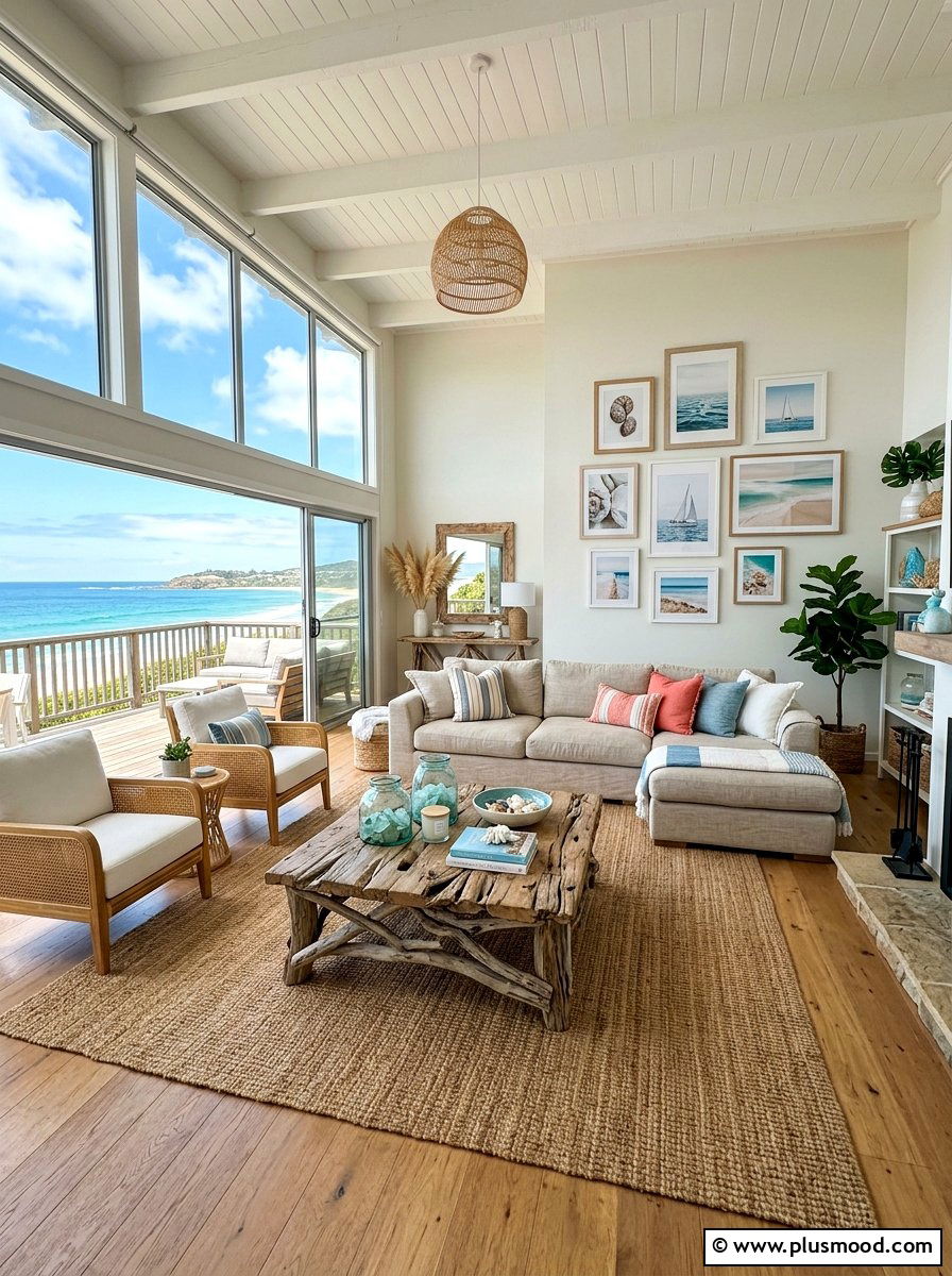 Coastal Charm with Driftwood Accents