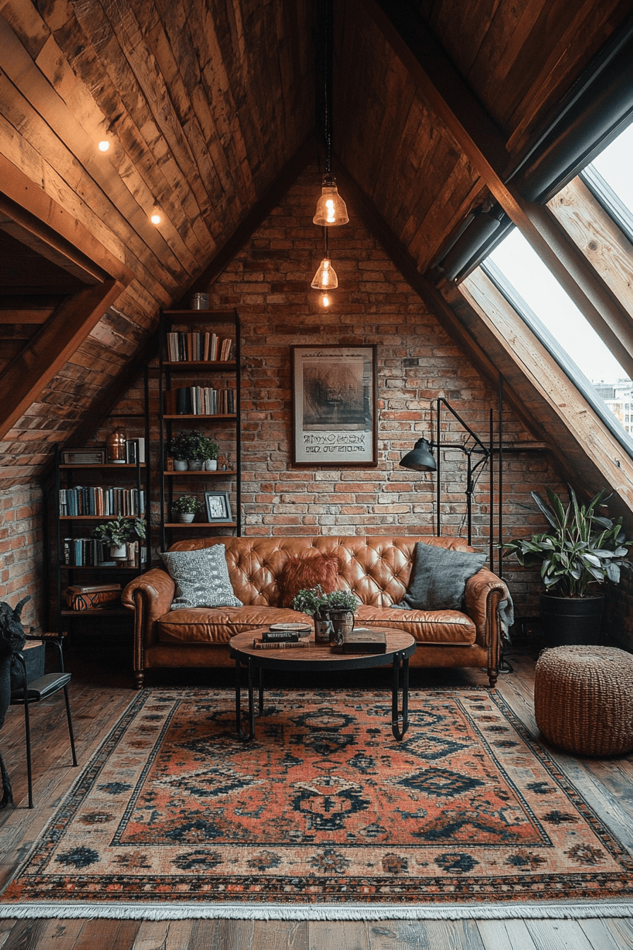 Rustic Industrial Attic Vibes