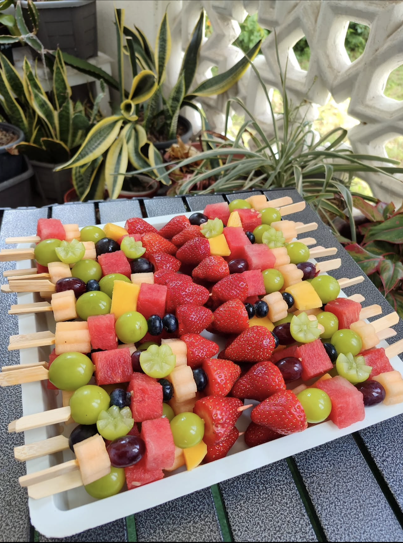 Vibrant Summer Fruit Skewers