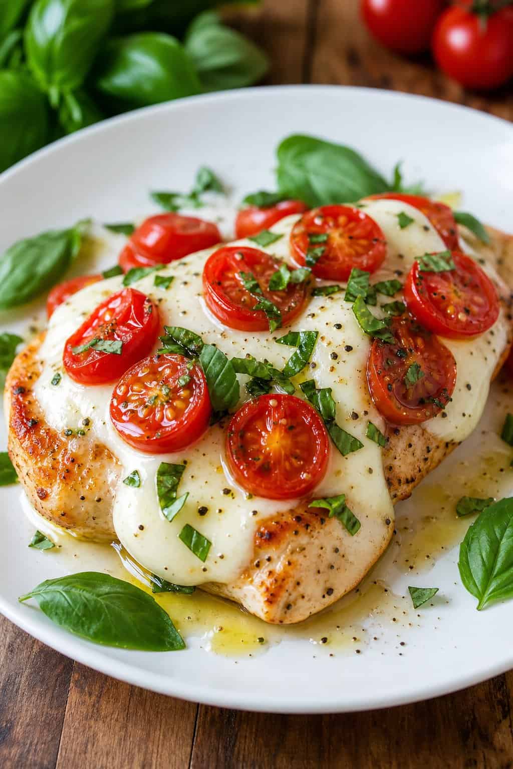 Italian-Style Chicken with Heirloom Tomatoes and Basil