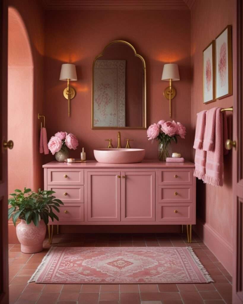 Chic Terracotta Retreat with Soft Blush Touches