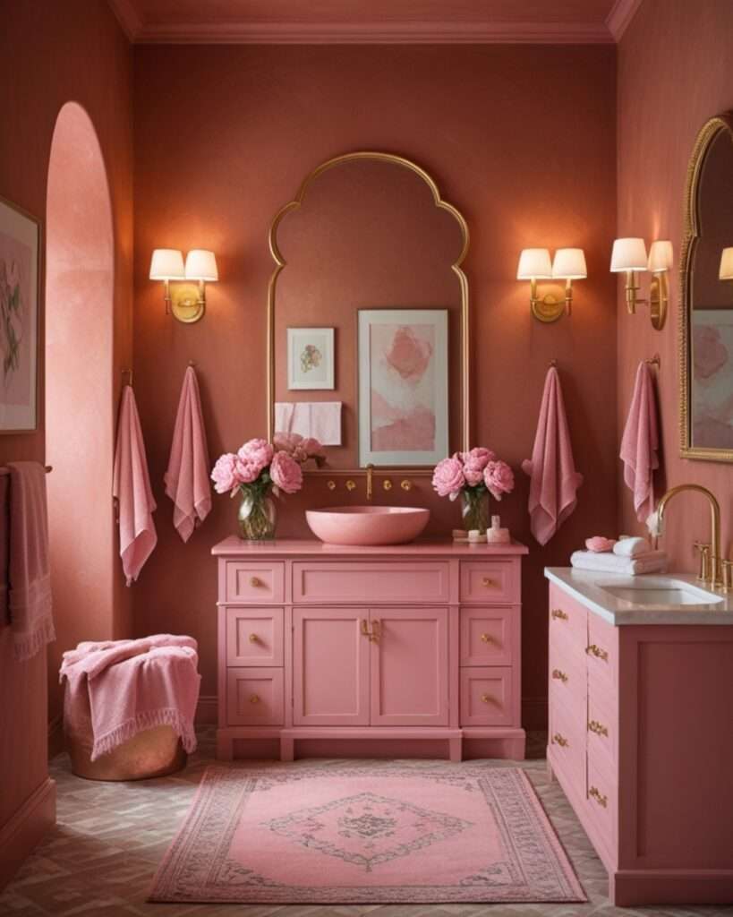 Chic Terracotta Retreat with Soft Blush Touches