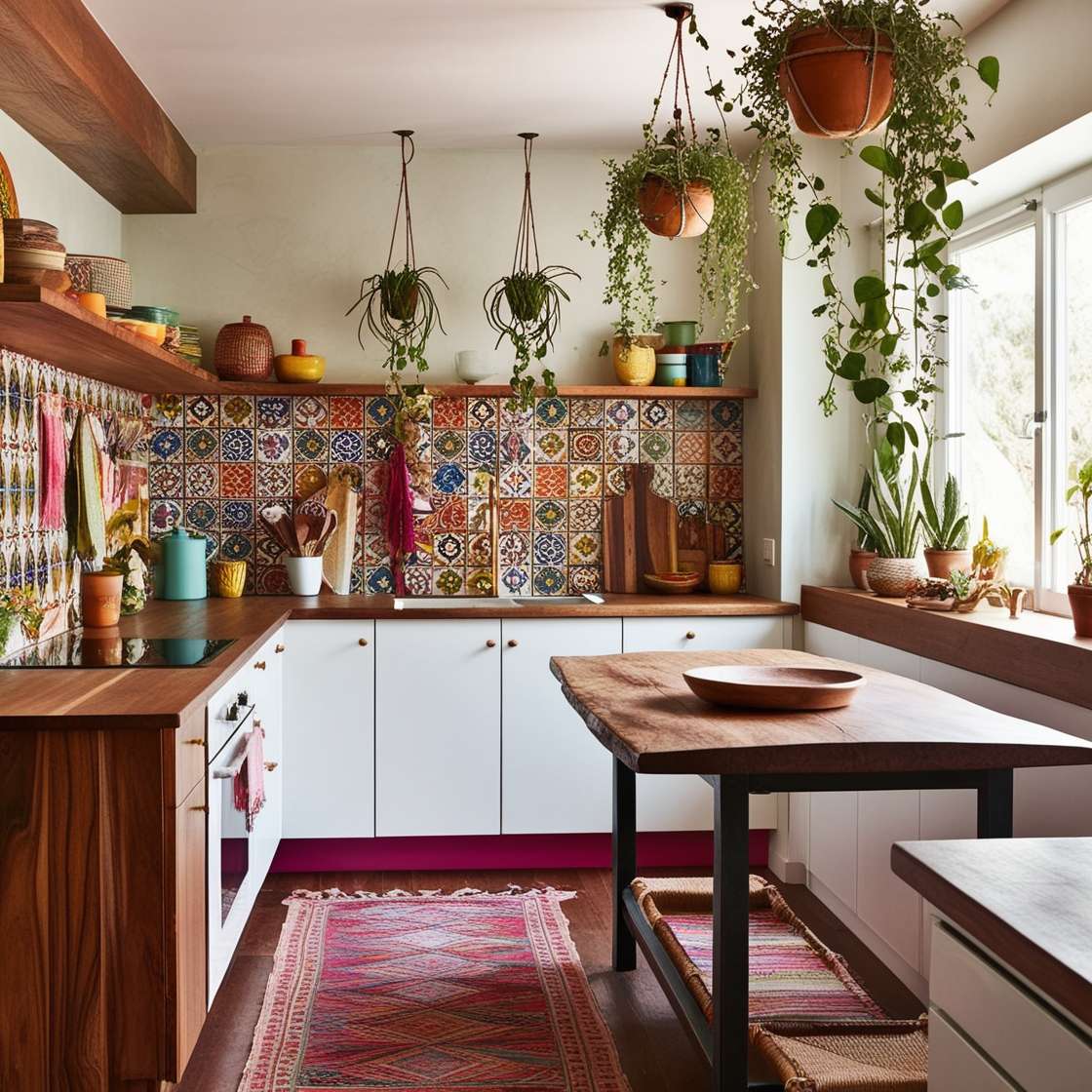 Boho kitchen idea 24