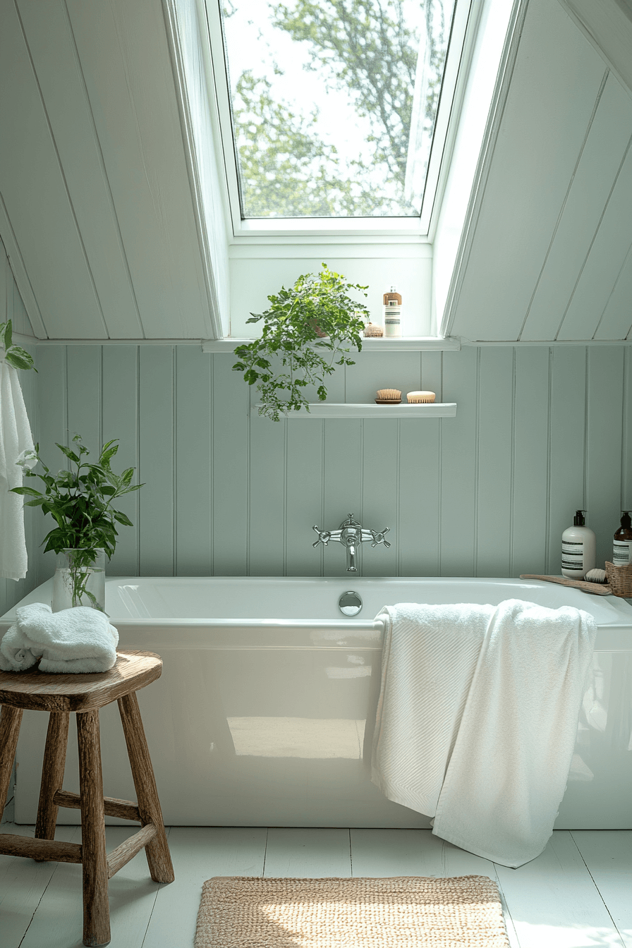 Seafoam Green Coastal Bathroom