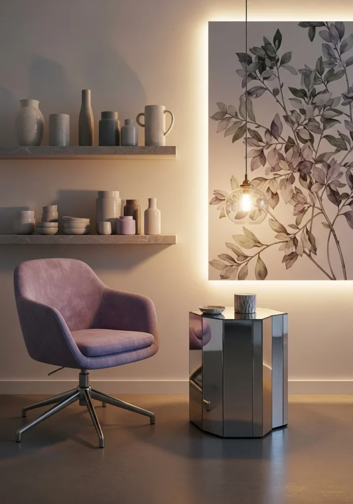 Soft Scandinavian Calm with Cream, Light Oak, and Olive Accents
