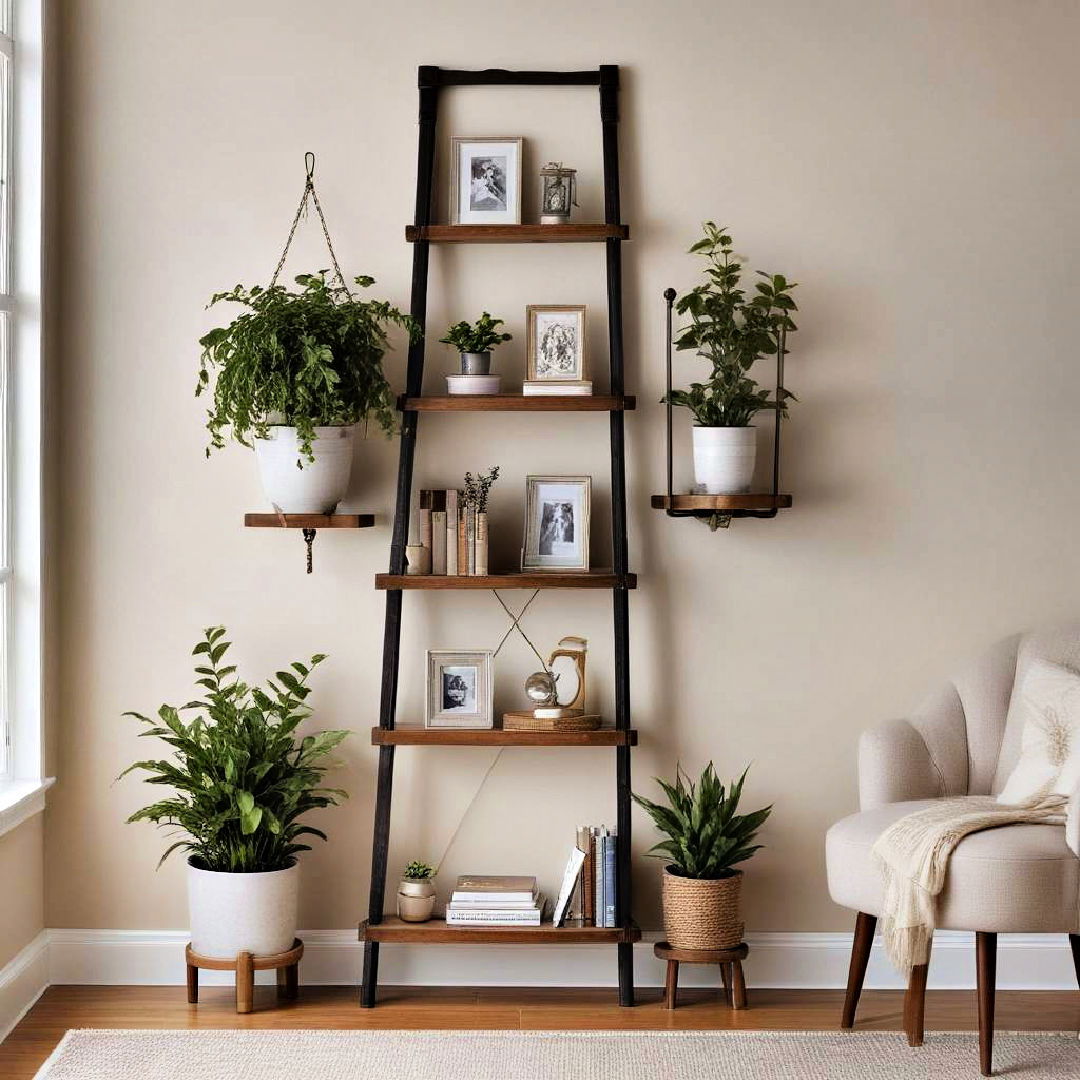 Chic Ladder Shelving for Stylish Storage