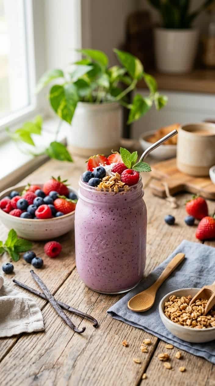 Berry Bliss Vanilla Crunch Smoothie Bowl