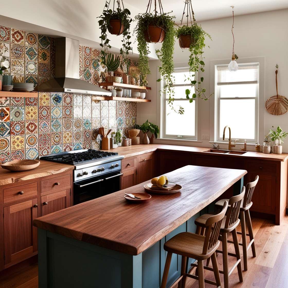 Boho kitchen idea 5