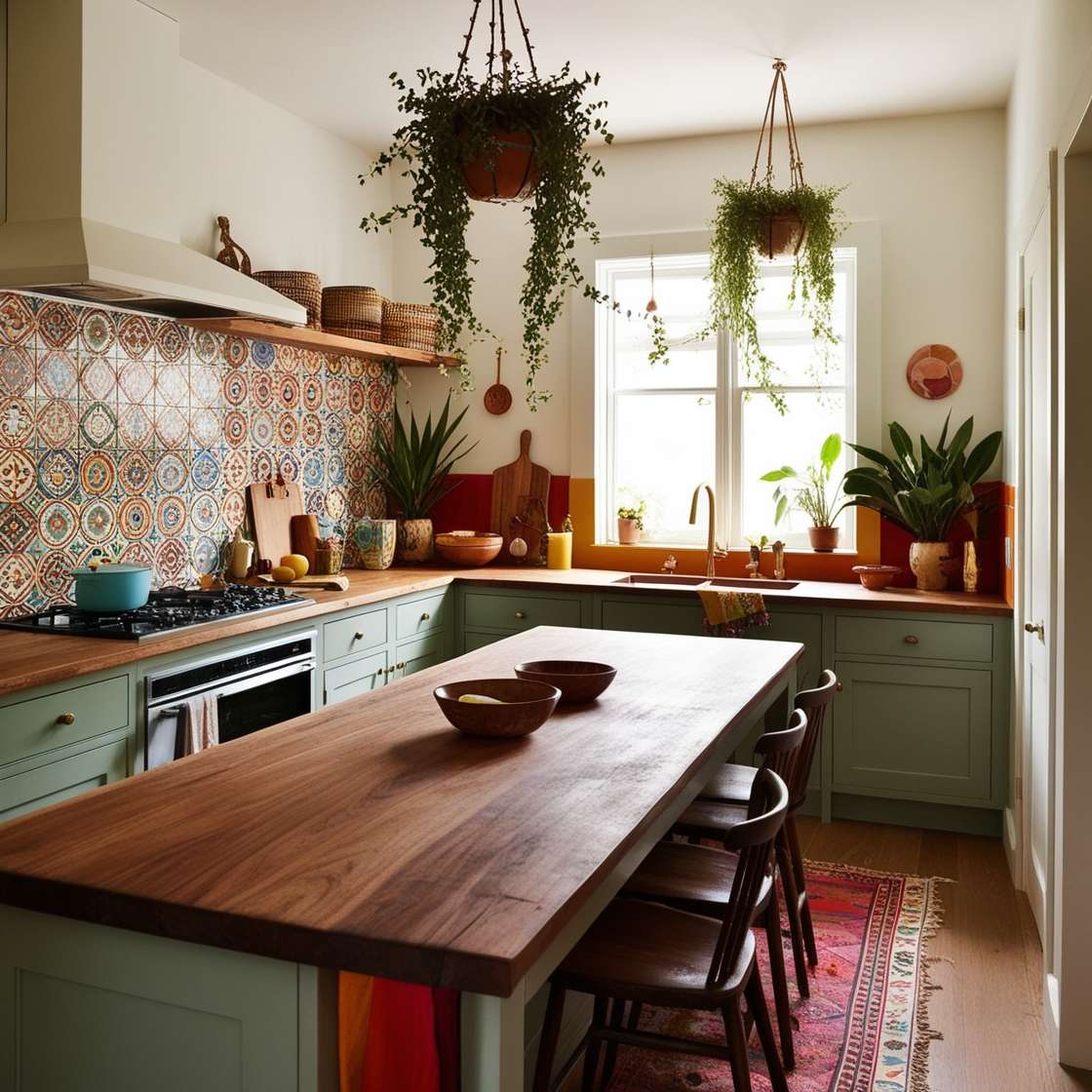 Boho kitchen idea 2