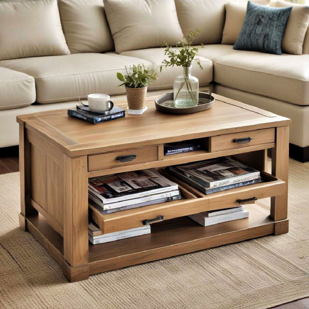 Smart Storage Coffee Tables for a Tidy Living Space