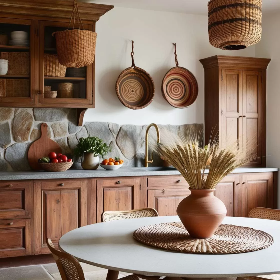 Boho kitchen idea 8