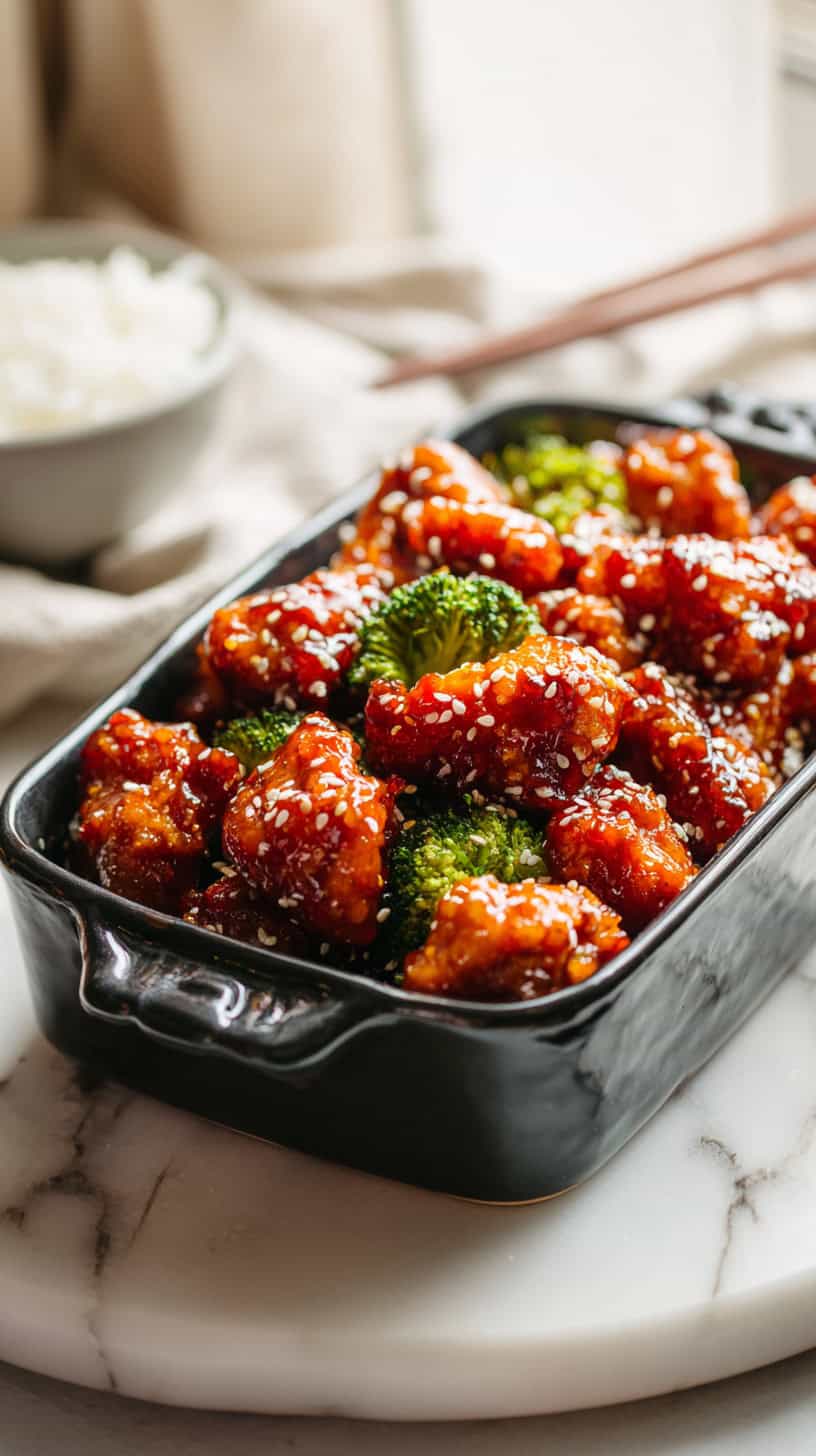 General Tso Chicken Bake