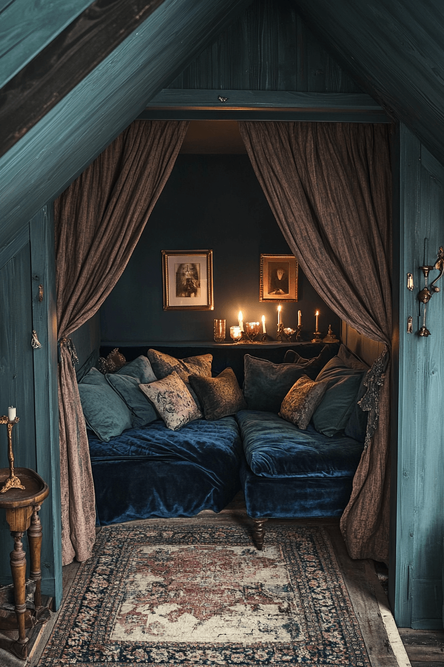 Shadowed Sanctuary: The Moody Attic Retreat