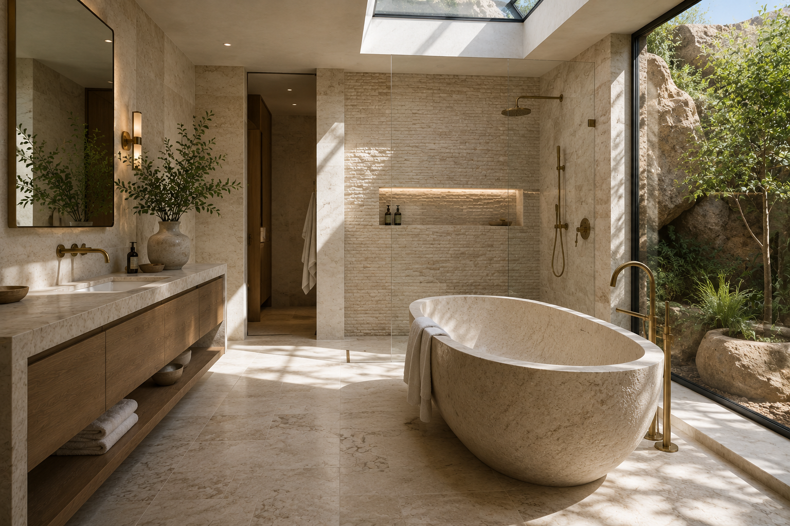 Industrial Meets Earthy: Clay and Concrete Fusion