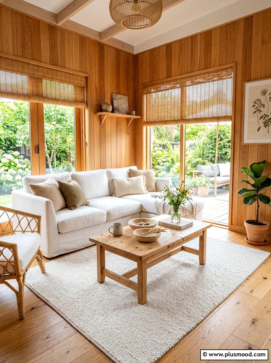Sun-Kissed Wood Retreat for Summer Living