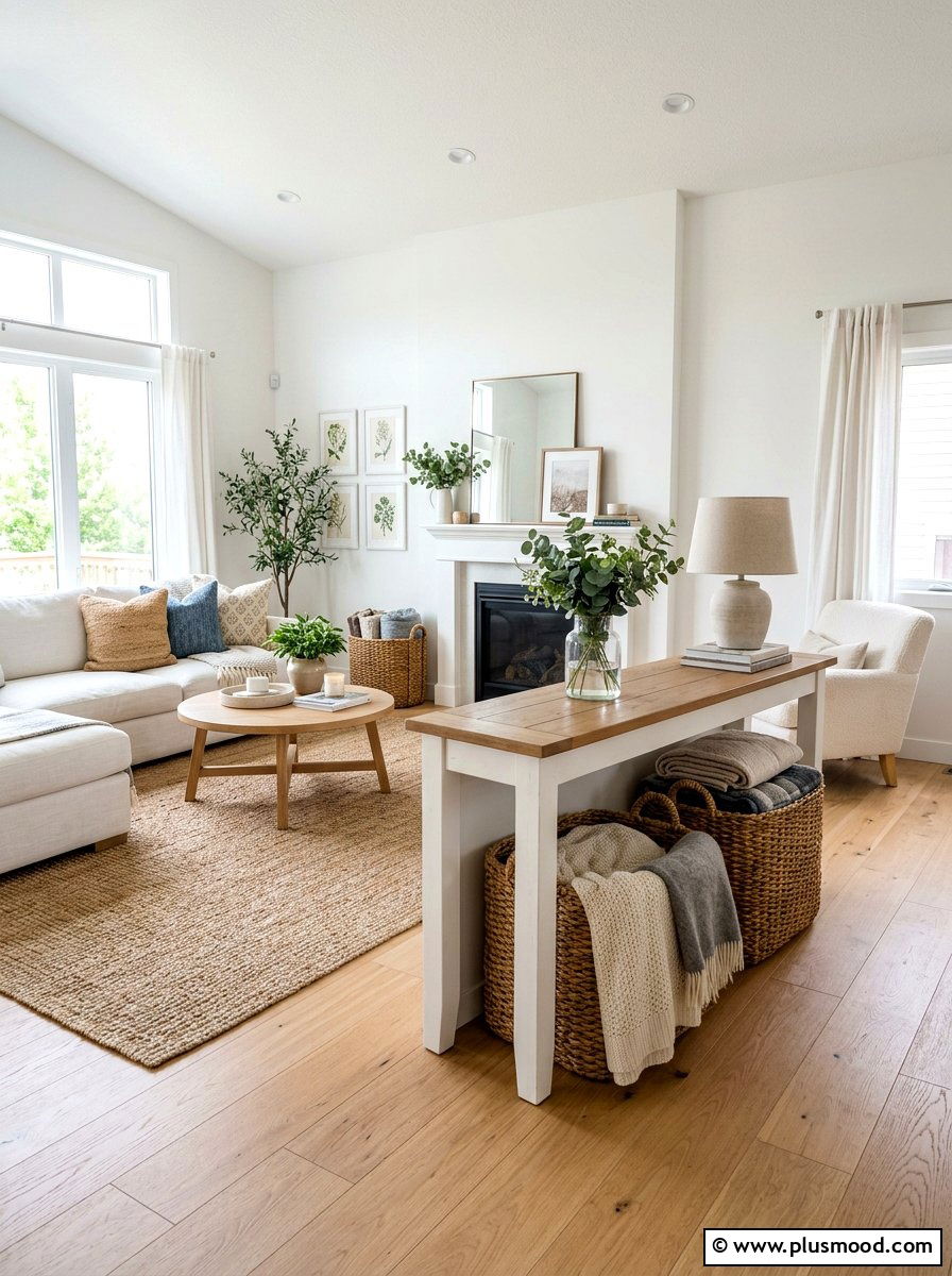 Chic Coastal Woven Basket Storage