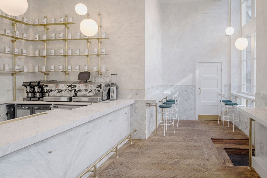 Sleek and Stylish Coffee Corner