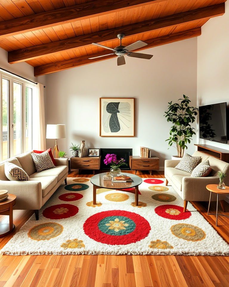 Include Retro-Inspired Rugs