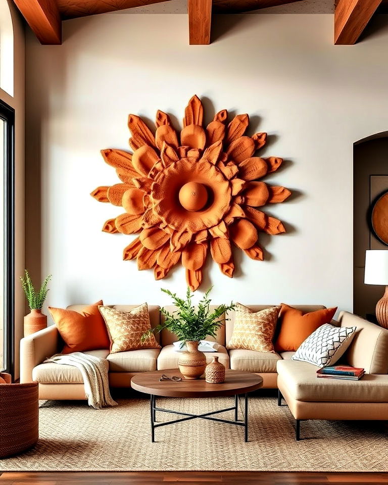 Elevate Your Living Room with Clay Wall Creations