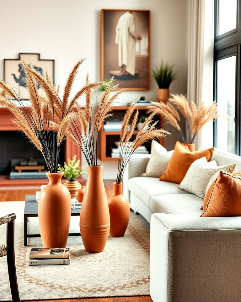 Warmth and Texture with Terracotta Accents