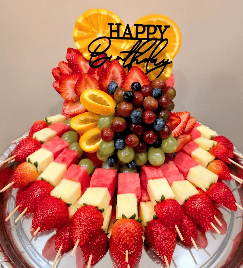 Vibrant Fruit Skewer Showcase