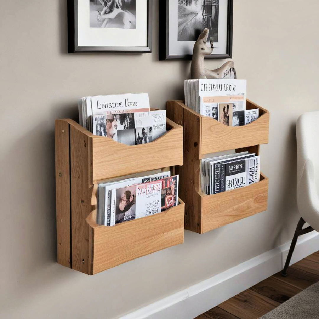 Chic and Compact Magazine Organizers