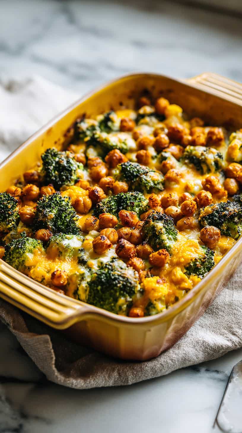 Cheesy Broccoli Cheddar Chickpea