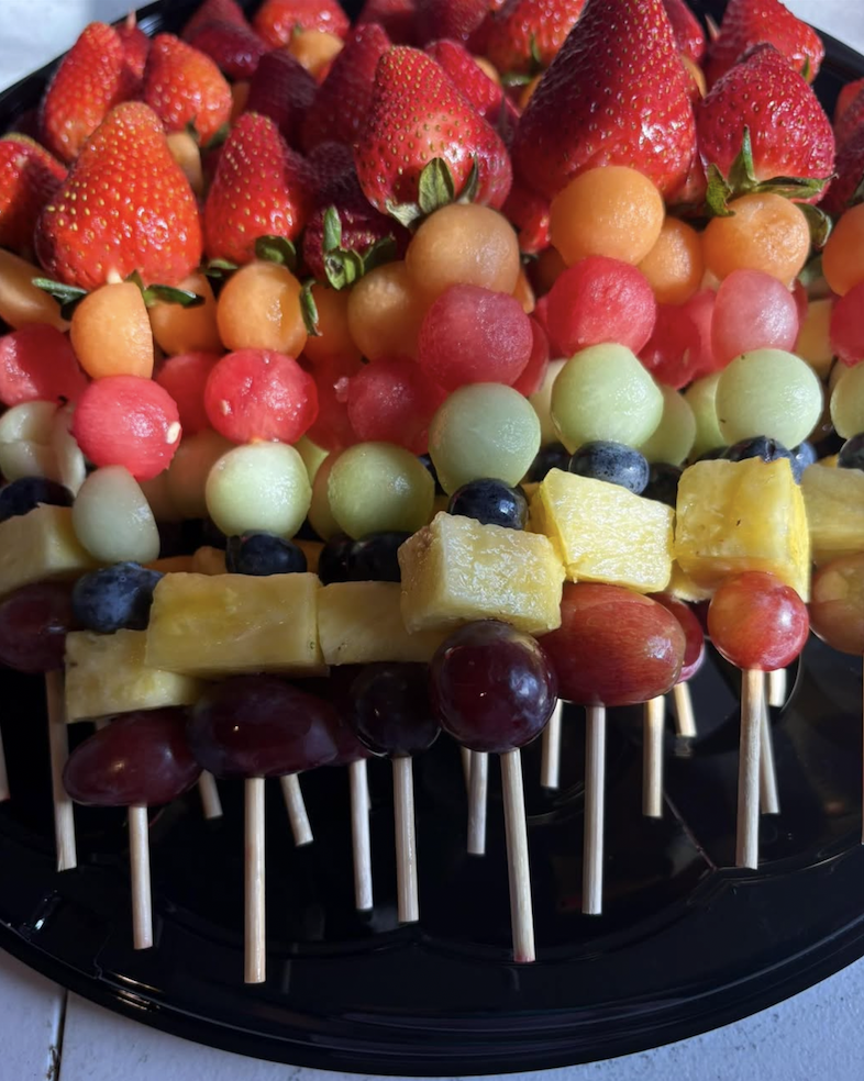 Summer Rainbow Melon Kabobs