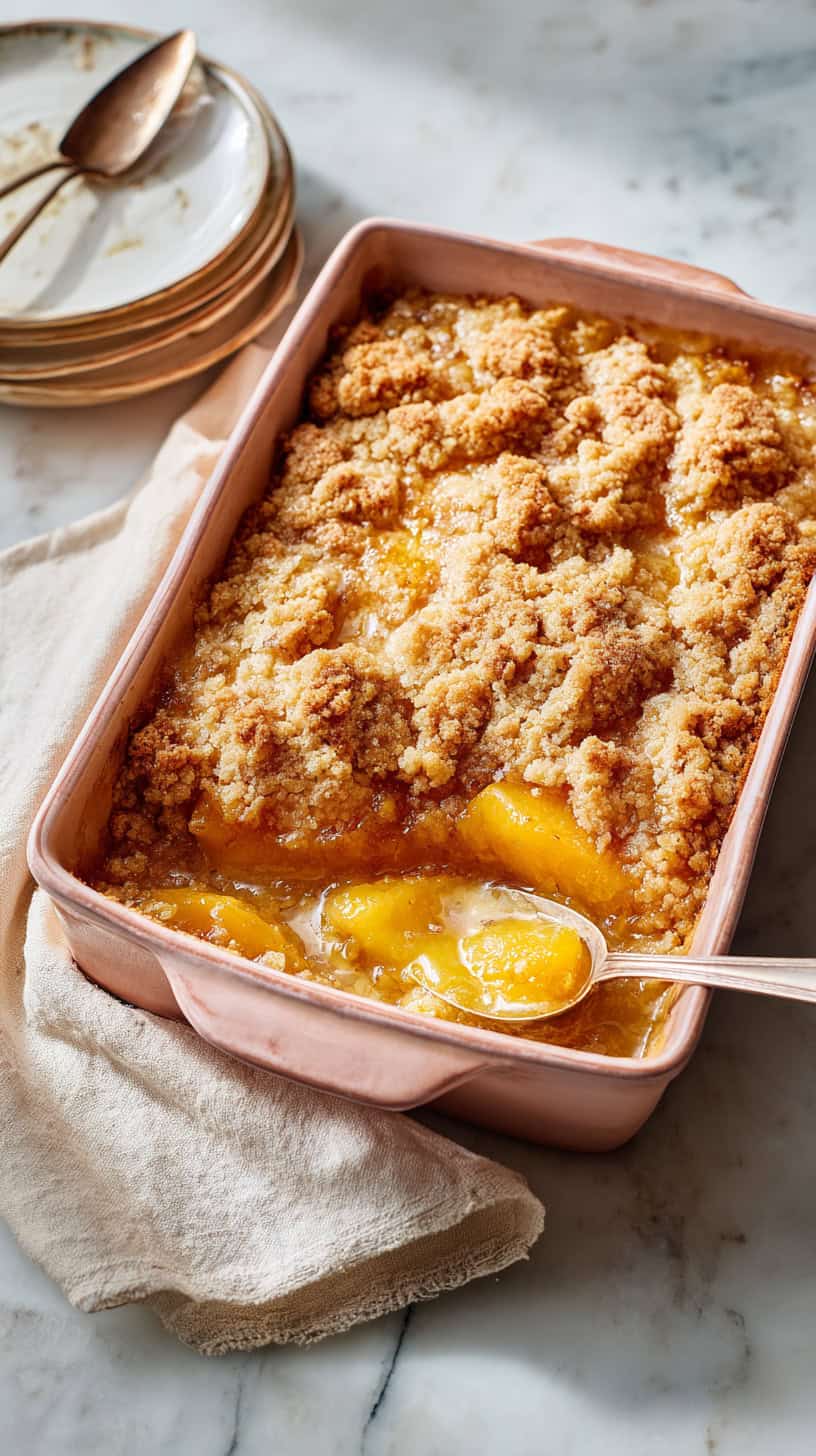 Peach Dump Cake