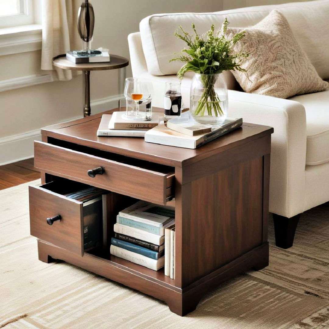 Chic Side Tables That Double as Storage Hubs