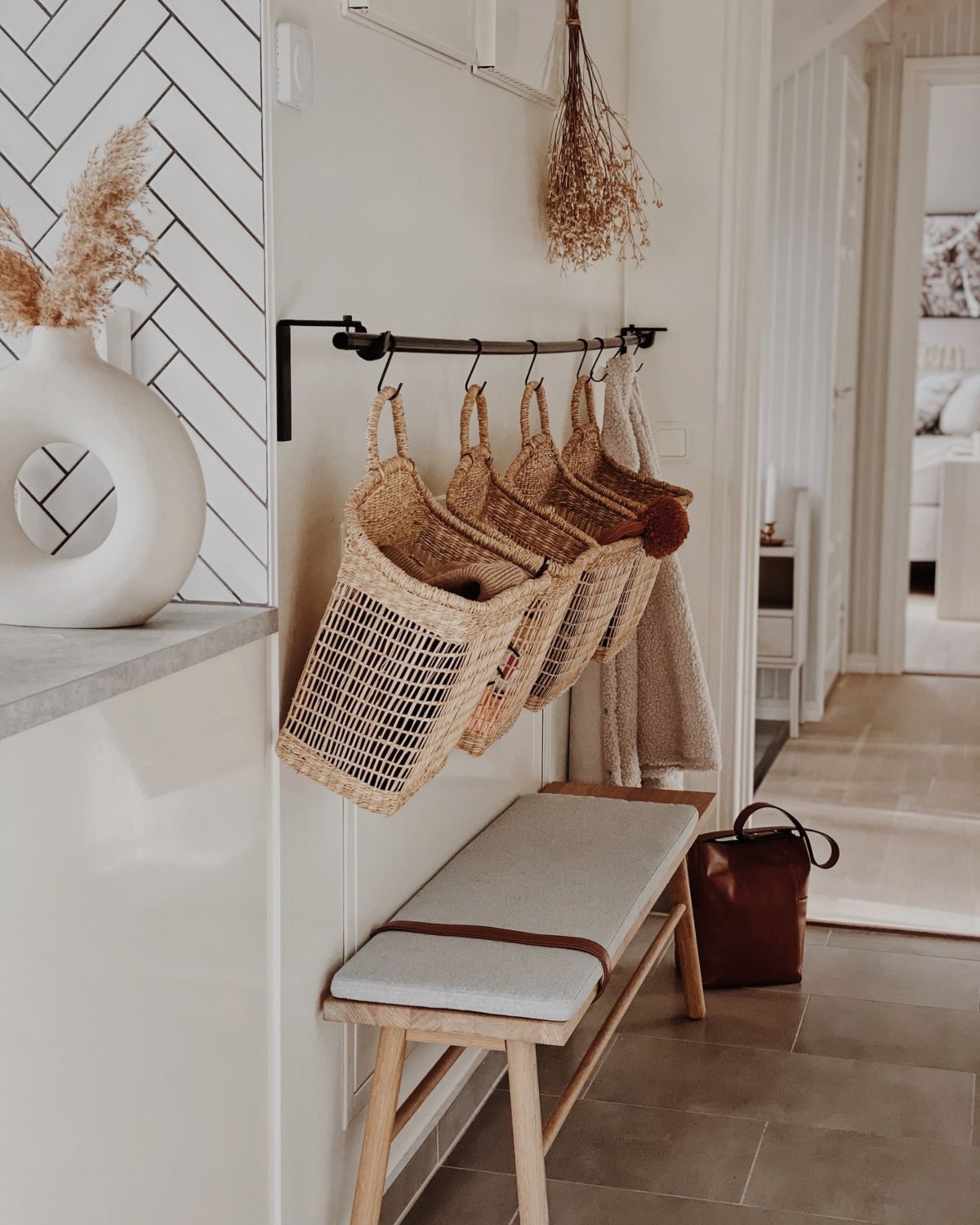 Cozy Compact Mudroom Makeover