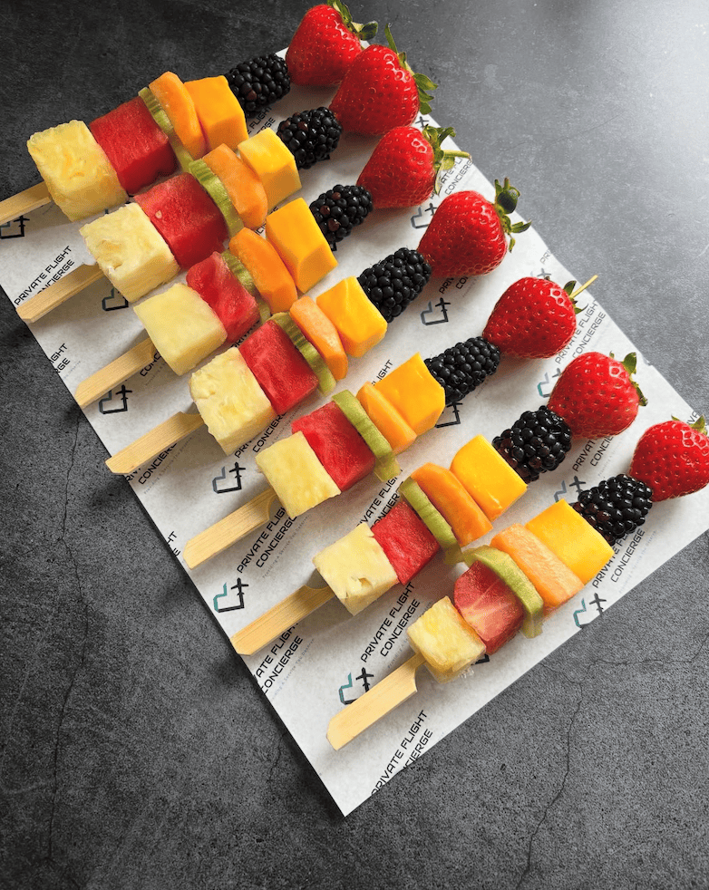 Vibrant Spectrum Fruit Skewers