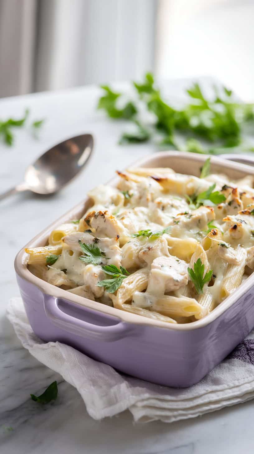 Chicken Alfredo Casserole