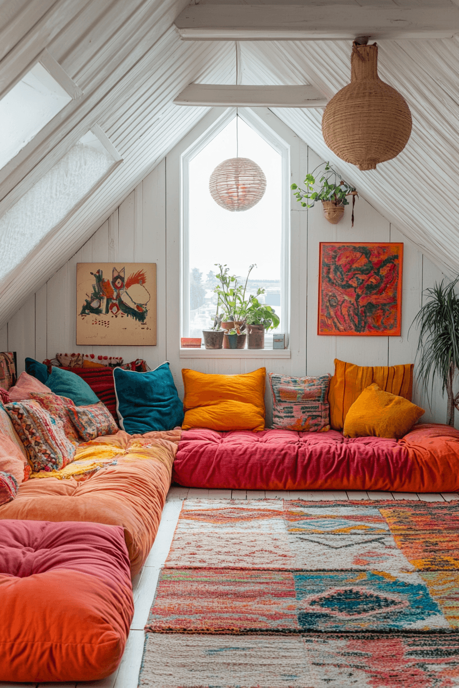 Colorful Attic Oasis