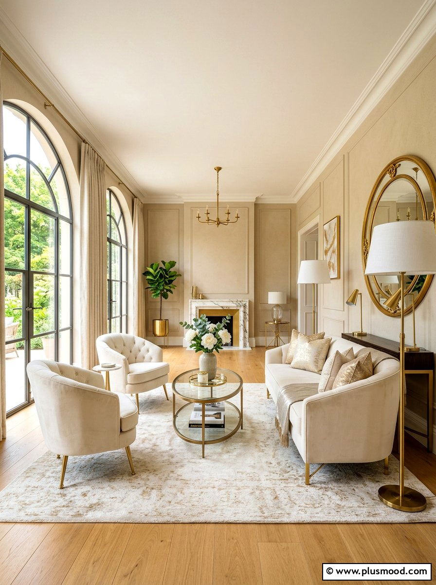 Luxurious Golden Summer Lounge