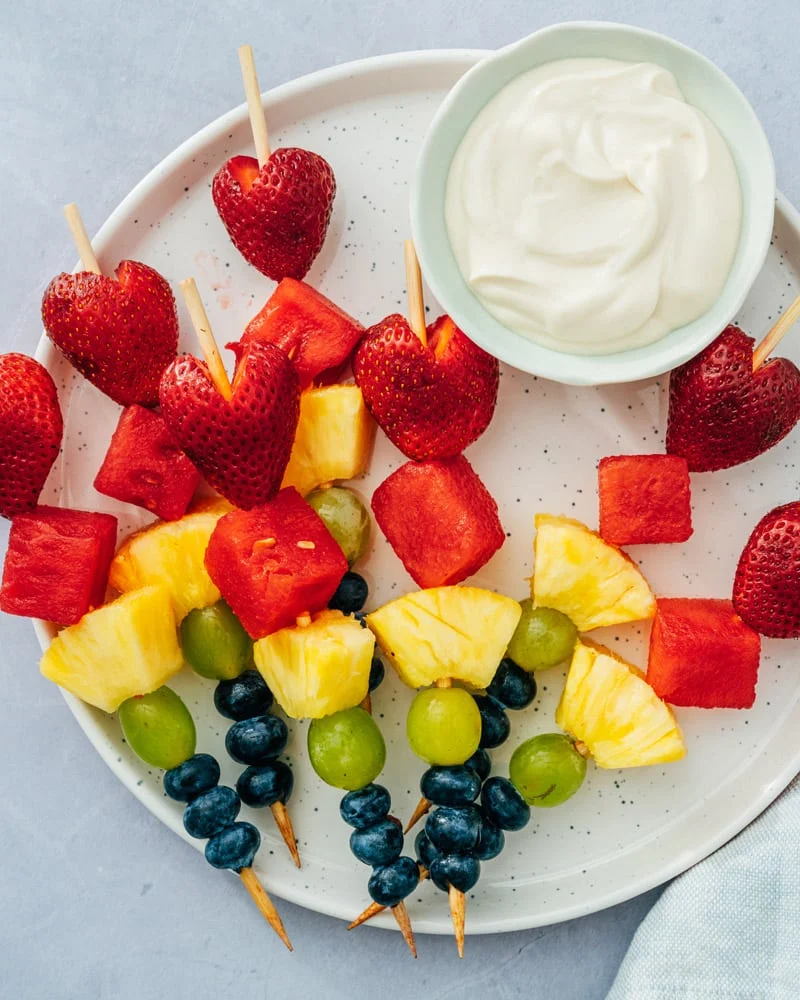Vibrant Summer Celebration Fruit Skewers