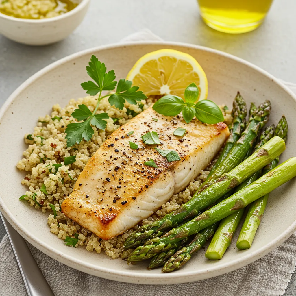 Halibut Dinner Plate