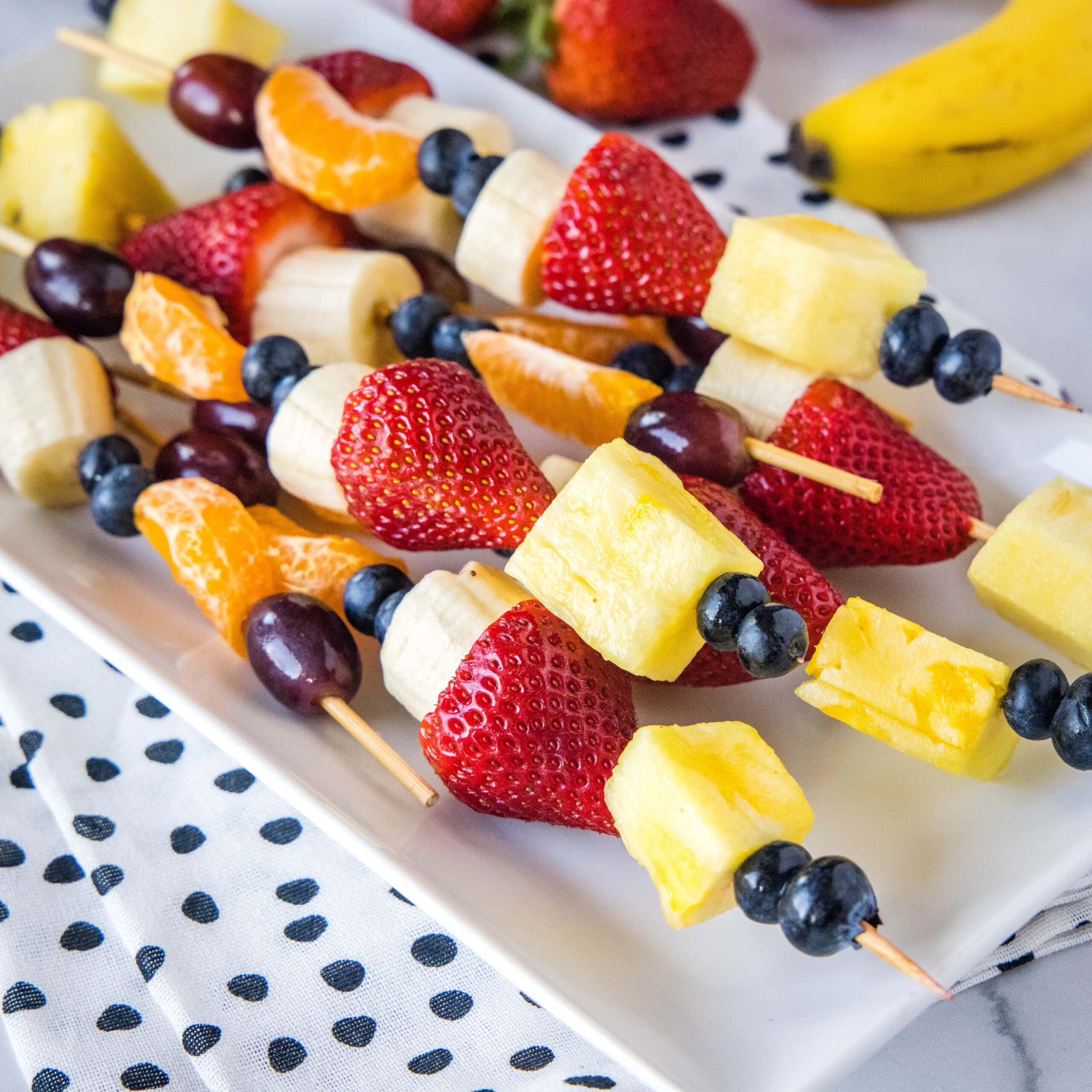 Vibrant Summer Berry and Grape Kabobs