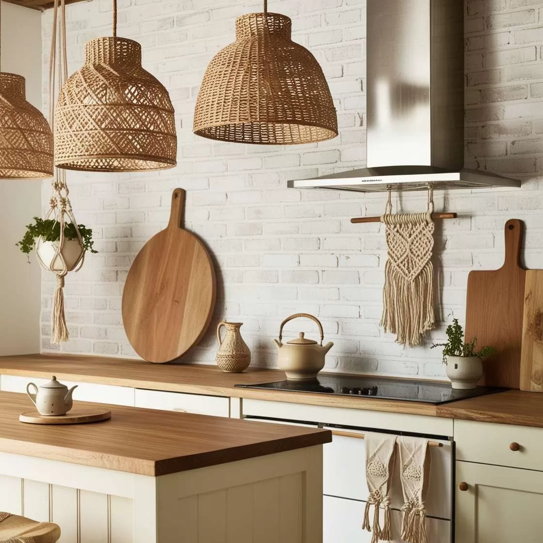 Boho kitchen idea 23