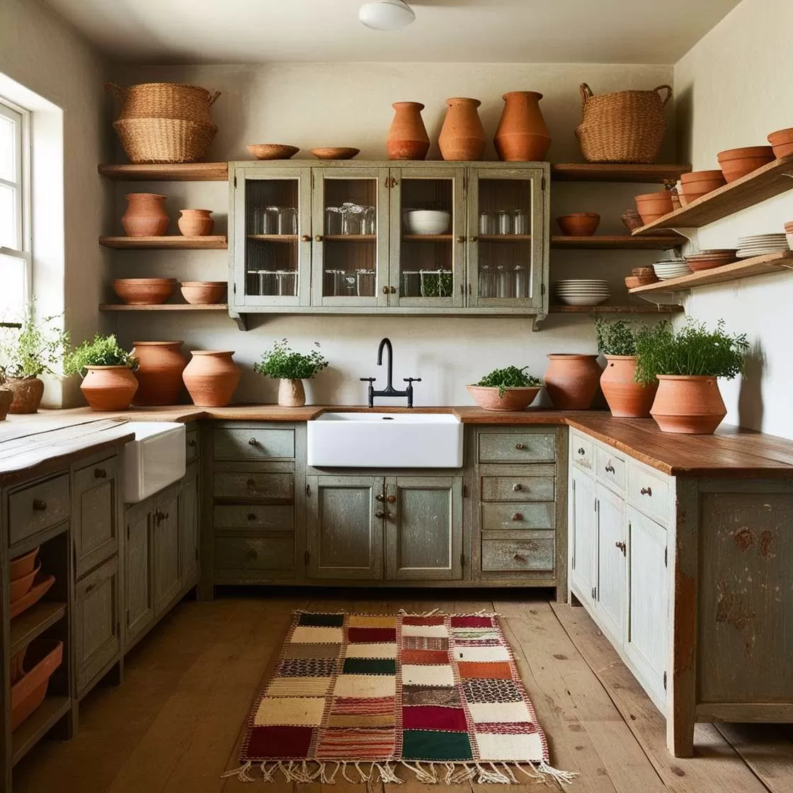 Boho kitchen idea 15