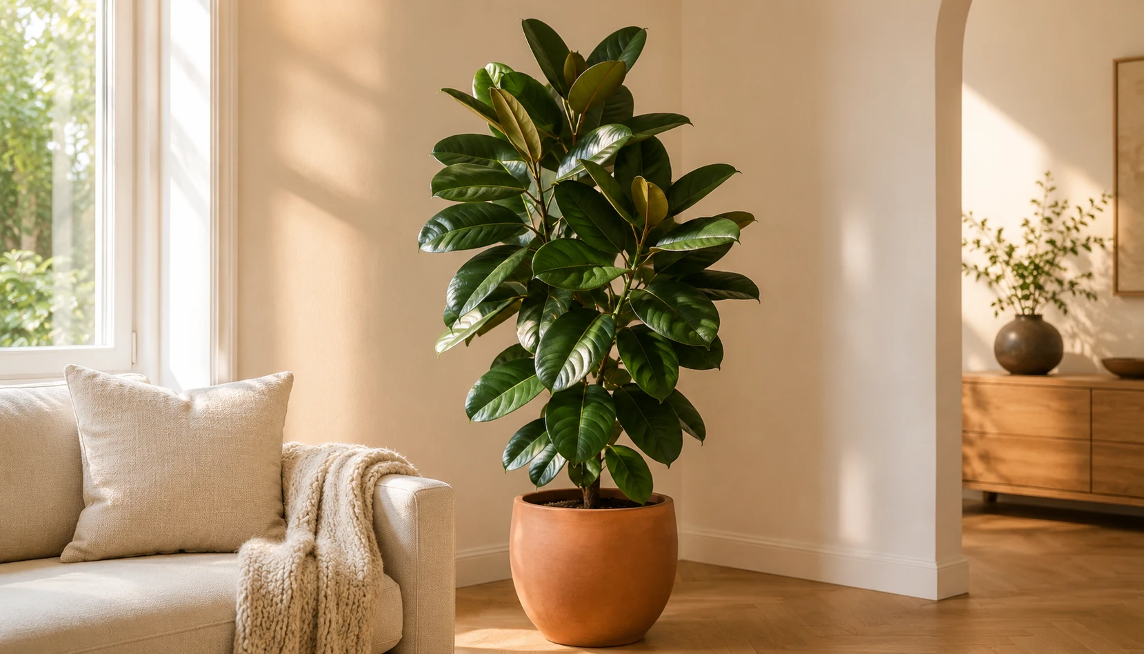 Rubber Plant (Ficus Elastica) — Architectural Beauty
